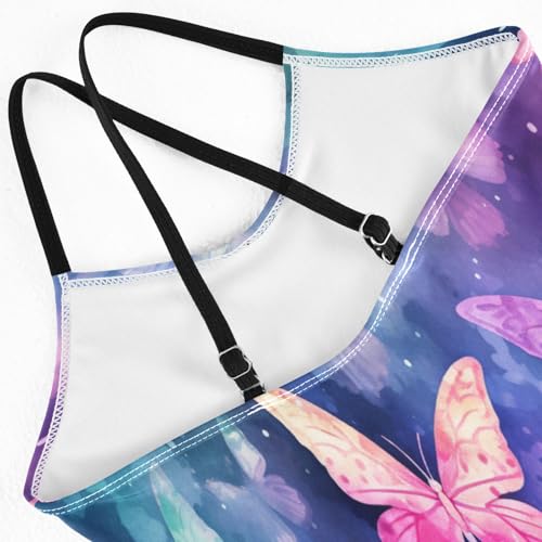 Butterfly Beautiful Girls One-Piece Swimsuit Beach Bathing Suit4