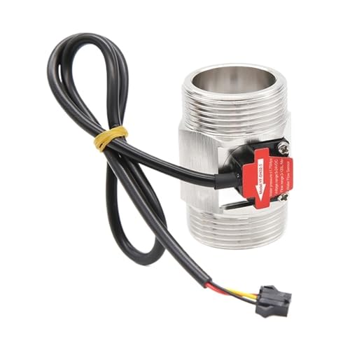 Contador de agua con entrada de latón. 1 Uds Sensor de flujo 1,25 'medidor de interruptor de agua de acero inoxidable 5-24VDC