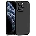 Cyber-Tech Silicone Case for iPhone 11 Pro 5.8-Inch, Silky-Soft Touch Protective Phone Case, Thin Fit Shockproof Cover with Microfiber Lining (Black)