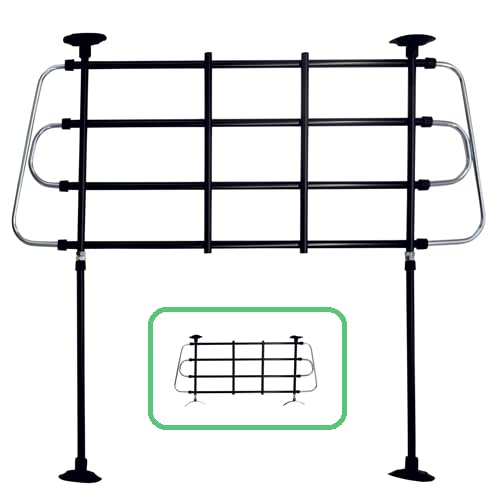 Vivol Grille pare-chien - Montage sur la banquette arrière ou le sol de la voiture - Hauteur et largeur réglables