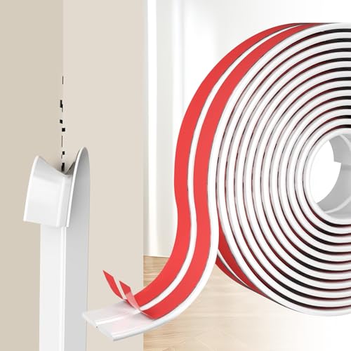 Zippicks Molduras De Pared, Moldura Decorativa Autoadhesiva, 2cm x 3.3m, Impermeablem Moldura Decorativa Flexible, PVC Protección De Esquinas y Bordes Para Bañera, Ducha, Cocina, Aseos y Baño (Blanco)
