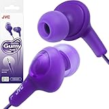 JVC HAFX5V Gumy Plus Inner Ear Headphones (Grape Violet)
