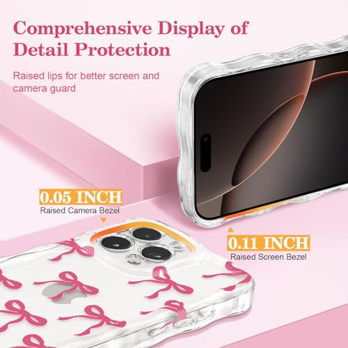 Housse iPhone 15 Pro Max en silicone souple TPU avec vagues antichocs - 3