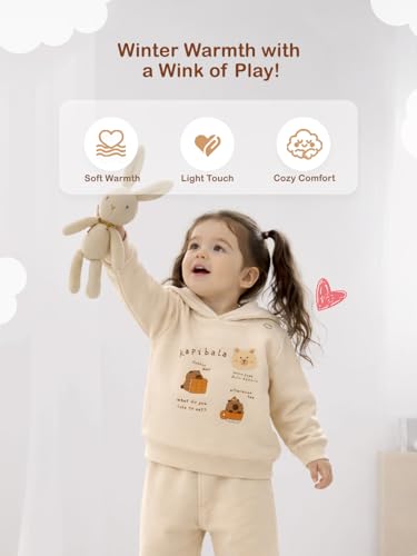 Image of Kidbea Premium Organic Cotton Unisex Baby Winterwear Co-ord Set | Soft, Warm & Classy Outfit for Boys & Girls | Warm & Cozy Fit for Infants kids