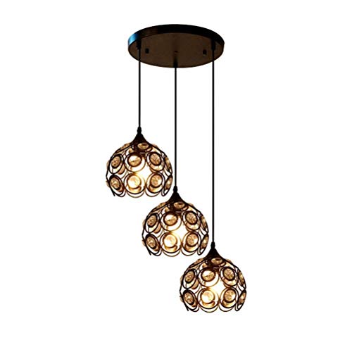 Lustre plafonnier cristal K9 moderne E14 LED pour éclairage intérieur de bar