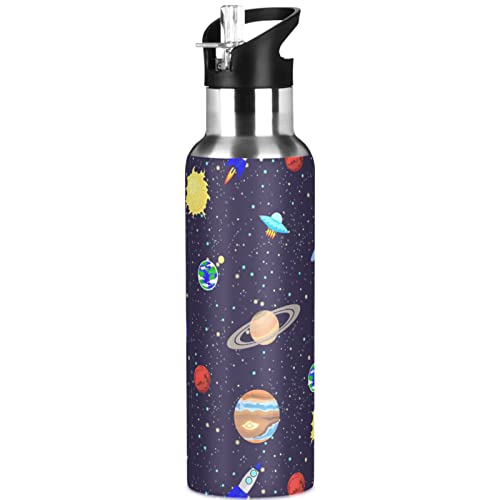 Thermos Kids Water Bottle Space Planets Vacuum Insulated Stainless Steel Sports Water Bottle For Boys 20Oz #TOP15