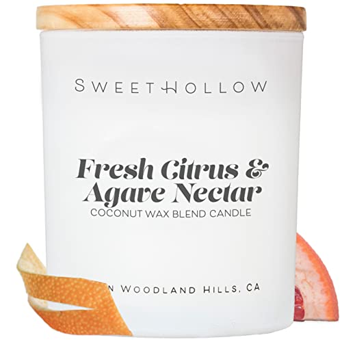 Citrus Scented Candle | Orange Scented Candle For Home | Highly Scented & Long Lasting Coconut Wax Luxury Candle | Medium #TOP10