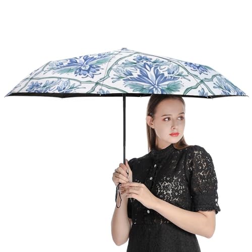 Parapluie imprimé paon de Boukhara Ikat | Toile de qualité supérieure manuelle - 4