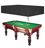 Oslimea Pool Table Covers 7 Feet Billiard Table Covers Waterproof, Tearproof, Windproof for Pool Table (7 Ft: 90x52x7.8 inch)