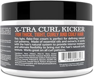 Uncle Jimmy X-TRA Curl-Kicker | Curl Enhancer & Moisturizer for Thick, Curly, Coily, Wavy & Frizzy Hair | Defines & Hydrates | 8oz (Pack of 2)