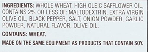 Image of Back to Nature Cracked Black Pepper Whole Wheat Crackers - Dairy Free, Non-GMO, Made with Whole Grain Wheat & Sea Salt, Delicious & Quality Snacks, 8.5 Ounce