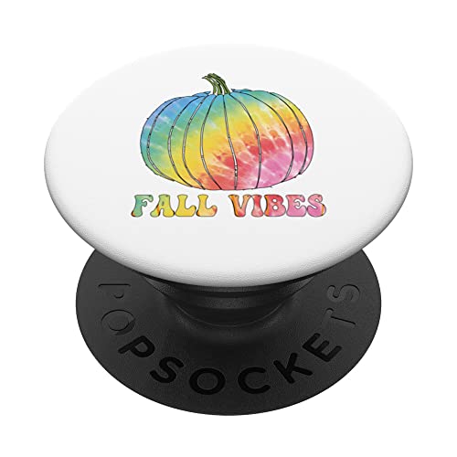 Fall vibes tie dye zucca leopardo ringraziamento autunno autunno popsockets popgrip intercambiabile