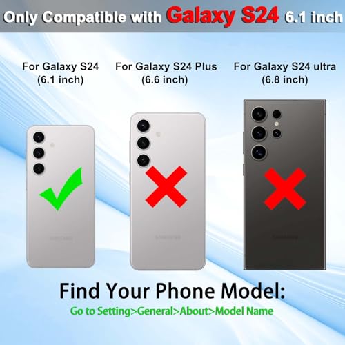 Étui Galaxy S24 compatible support magnétique de voiture marron - 2