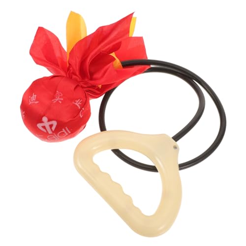 WOONEKY Senior Fitness Tai Chi Ball Reusable Yoga Ball Core Ball Small Exercise Ball Portable Yoga Ball Yoga Supply Professional Yoga Ball Pilates Ball Workout Accessory Emulsion Red