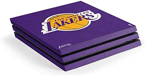 Skinit Decal Gaming Skin Compatible with PS4 Pro Console - Officially Licensed NBA Los Angeles Lakers Purple Primary Logo Design