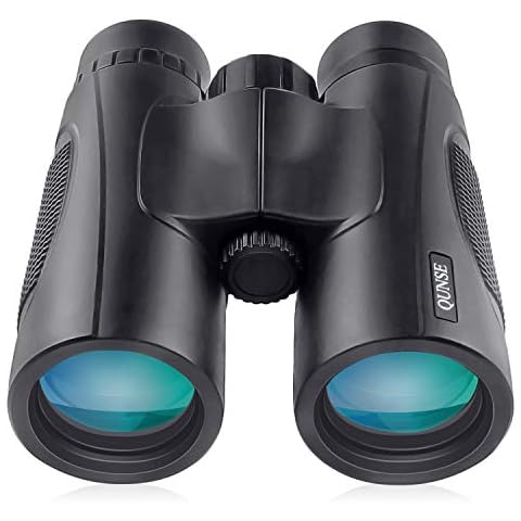 QUNSE Binoculars for Adults Kids, 10x42 Lightweight Waterproof Compact Binoculars with Low Light Night Vision, BAK4 Prism FMC Lens HD Clear View for Bird Watching, Hunting, Travel (10x42) Cover