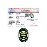 Jet Energized Green Jade Zibu Symbol Reiki Stones Set, Certified Healing Crystal for Luck, Abundance & Money, Pre-Energized Jade for Chakra Balance & Manifestation (Green Jade Abundance)