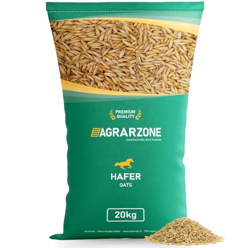 Agrarzone Hafer Pferd gereinigt 20 kg - Österreichischer Hafer für Pferde mit AMA-Gütesiegel - 100% Gentechnikfreier Futterhafer Pferdefutter