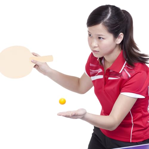 Image of DIY Table Tennis Paddle Blanks Unpainted Wooden Rackets for Kids and Adults Paintable Craft Blanks 4 Pack Indoor Outdoor .03X5.90X0.78In