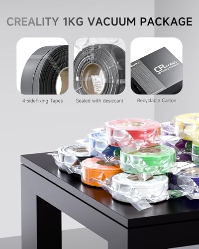 Image of Creality PETG Filament Refill 1.75mm 3D Printer Filament, 1kg (2.2lb) Refilament for Bambu Lab Reusable Spool, Dimensional Accuracy ±0.03mm, Yellow