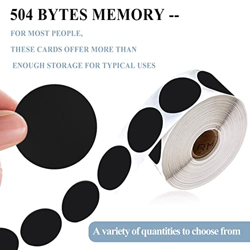 SANPOPO 100pcs NFC Tag, Black NFC 215 Tags Programmable NTAG215 Chip (25mm),Identification Badges - Image 4