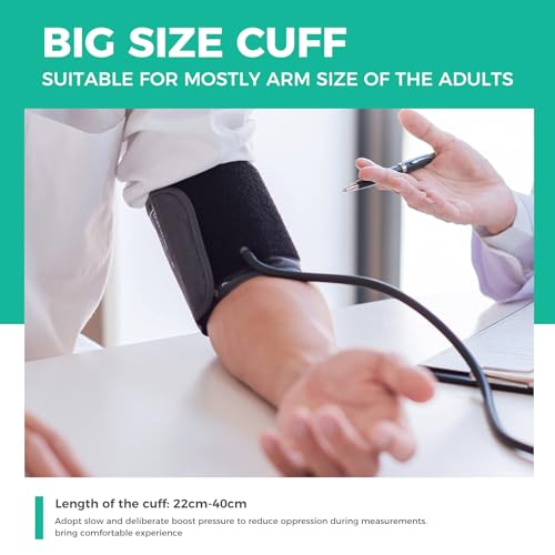 Blood-Pressure-Monitor-Upper-Arm-Blood-Pressure-Monitors-for-Home-Use-BP-Machine-with-2x120-Reading-Memory-Adjustable-Arm-Cuff-87-157-Large-Display-with-LED-Background-Light-Storage-Bag