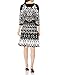 Gabby Skye Women's 3/4 Sleeved Aztec Printed Sweater Dress