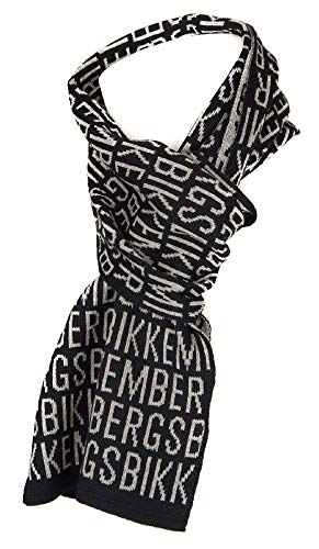 Écharpe laine Bikkembergs 170 cm écharpe italienne homme hiver chaude