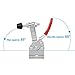 AConnet Adjustable Toggle Clamp 12 Pack 201-B Style Quick Release Toggle Latch Hold Down Clamp Antiskid Red Horizontal Clamps 360Lbs Holding Capacity Quick Release Woodworking Tool