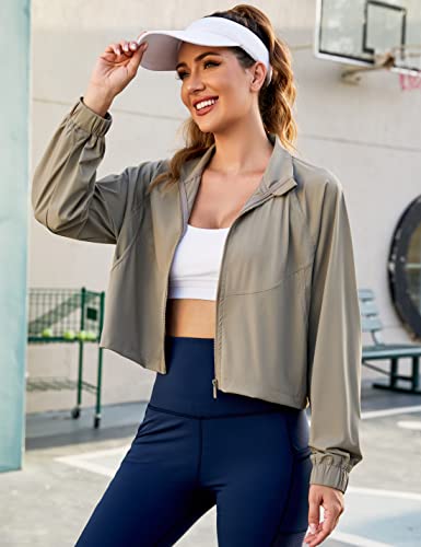 UANEO-Womens-Athletic-Cropped-Jacket-Zip-Up-Long-Sleeve-Workout-Tops-Gym-Yoga-Running-Sports-Shirts-Jackets