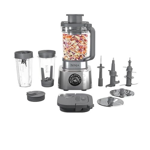 Comparison: Best Blender Processor Combo 6 Ninja Blender & Food Processor Combo, Foodi Power Blender System for Smoothies, Bowls, Spreads & Shakes, 6 Functions, 72-oz Pitcher, To-Go Cups, Silver, SS401