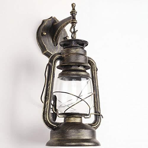 LIN XIAO HAO mayu Vintage Indoor Outdoor Wall LED Light Waterproof Glass Kerosene Lamp Bar Corridor E27 Lantern Wall Lamps