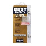 EXCELL 6.5 Gauge Peva Shower Curtain Liner, 70 x 71, Frosty