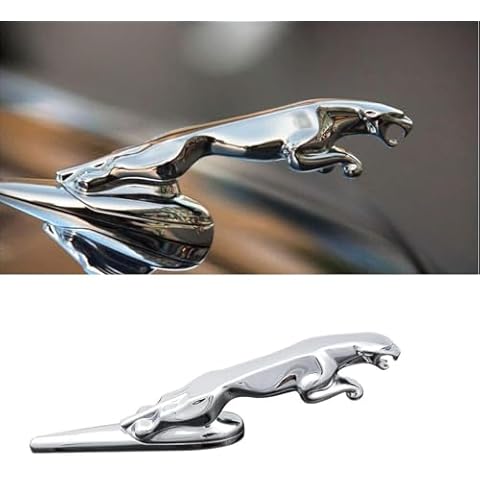 Compitable for Jaguar 3D Emblem Car Logo Front Vehicle Hood Ornament Car Cover Chrome Eagle Badge for Jaguar Car Accessories XF XJ XE XK XKR XFL XJS E Cover