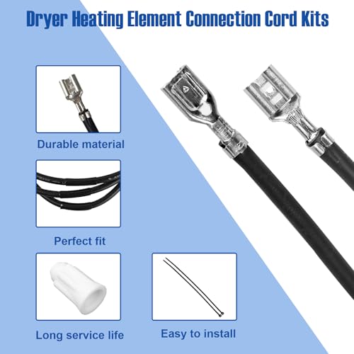 Image of WE49X37037 Dryer Heater Wire Repair Kit Compatible with GE /Hotpoint Dryers