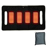 Golfwagen-Sitzmatte Decke Wasserdichter beheizter Sitzkissen Reise-Sportwagen-Sitzauflage Zubehör (Schwarz)