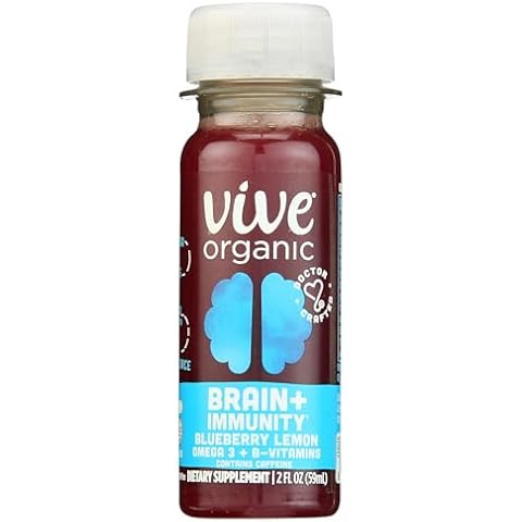 VIVE ORGANIC Organic Brain Plus Immunity Shot Single, 2 FZ Cover