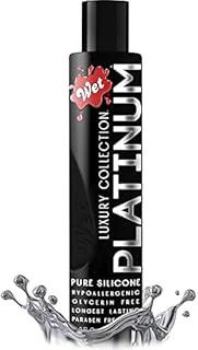 Wet Platinum Silicone Based Lube, 4.2 oz Bottle, Ultra Long Lasting Premium Personal Luxury Lubricant, Men Women & Couples Condom Compatible Water Resistant Non Sticky Hypoallergenic Paraben Free