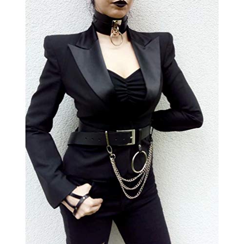 Familyhouse Womens PU Leather Punk Tassel Waist Harness Body Leather Belt Waist Cage2