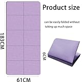 aqlbhz Yoga Mats for Women & Men, Foldable Workout Mat, Double Sided Non-Slip, 183 x 61cm, Travel Exercise Mat, Rosa, Suitable for Home & Outdoor Use - Image 2