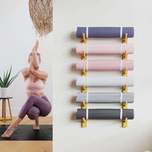 Soporte de esterilla de yoga para pared: ahorra espacio y elimina el desorden en tu casa