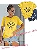 WIEIYM T Shirt Women Crew Neck T-Shirts Summer Tee Smile Graphic Slogan Tshirt Something It Be Like That Unisex Basic Tops Yellow #3