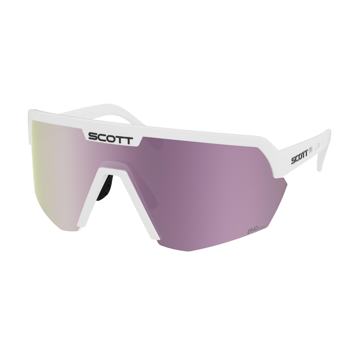 Scott Sport Shield AMP wymienne okulary rowerowe białe/lawendowy chrom