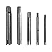 QWORK Tap Extractor 4 Flute Broken Head Screw Remover Stripped Tap Extractor Set Steel 3 Types (5 Pcs)
