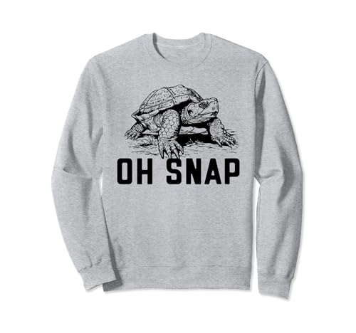Oh Snap! Funny Snapping Turtle Ironic Animal Sudadera