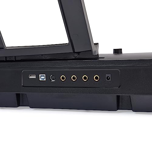 Image of Amazon Basics 88-Key Semi-Weighted Digital Piano, Electric Keyboard with Sustain Pedal, Power Supply, 2 Speakers, Lesson Mode, Recording, USB Connectivity, Black