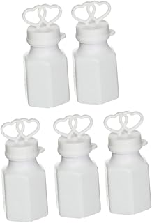 STAHAD Bubble Wands for Kids Empty Bubble Wands Empty Bubble Bottles Wedding Bubble Tubes Bubble Stick Child Wine Bottle White Love Wedding Bubbles Heart Empty Bubble Bottle 24pcs