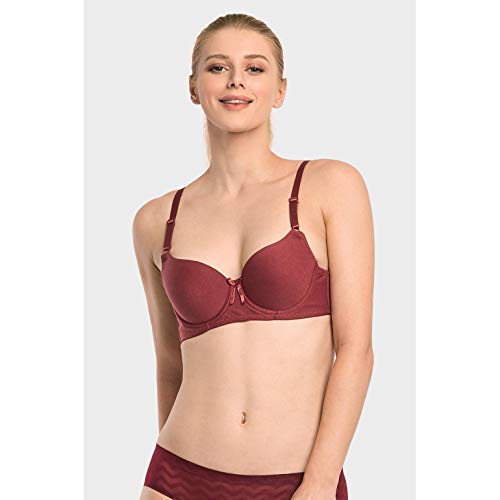 Mamia Women's Basic Lace/Plain Lace Bras (Pack Of 6)- Various Styles (Raelyn, 40C) #TOP5