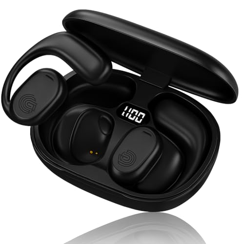 Image of JS272 OWS Open Ear TWS Earbuds | 50 Hrs of Playtime | Bluetooth v5.4 with AI-ENC | Skin Friendly Ear Hook | Environmental Awareness | 45ms Low Latency Gaming | IPX5 Water & Sweat Resistant