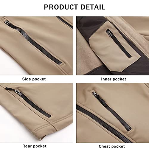 Magcomsen Mens Jackets Tactical Jacket Men Military Jacket Men Army Jacket Fleece Zip Up Men Winter Jackets Men Ski Jacket Snow Jacket Men Soft Shell Jacket #TOP3